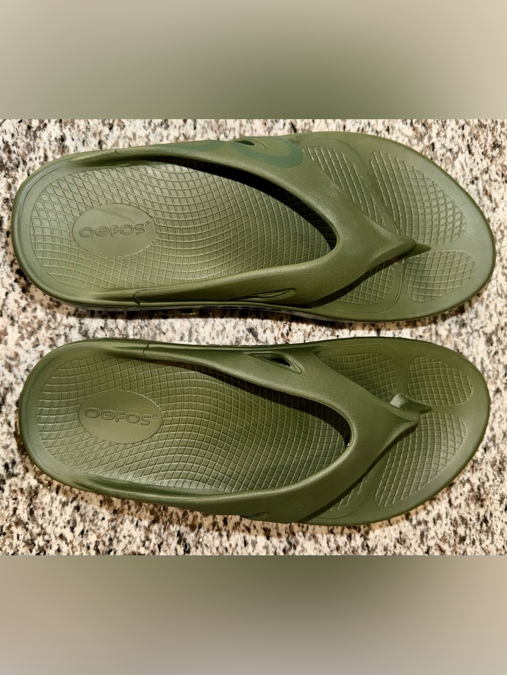 Oofos Ooriginal Recovery Sandals - Forest Green - Unisex Men's 9 / Women's 11